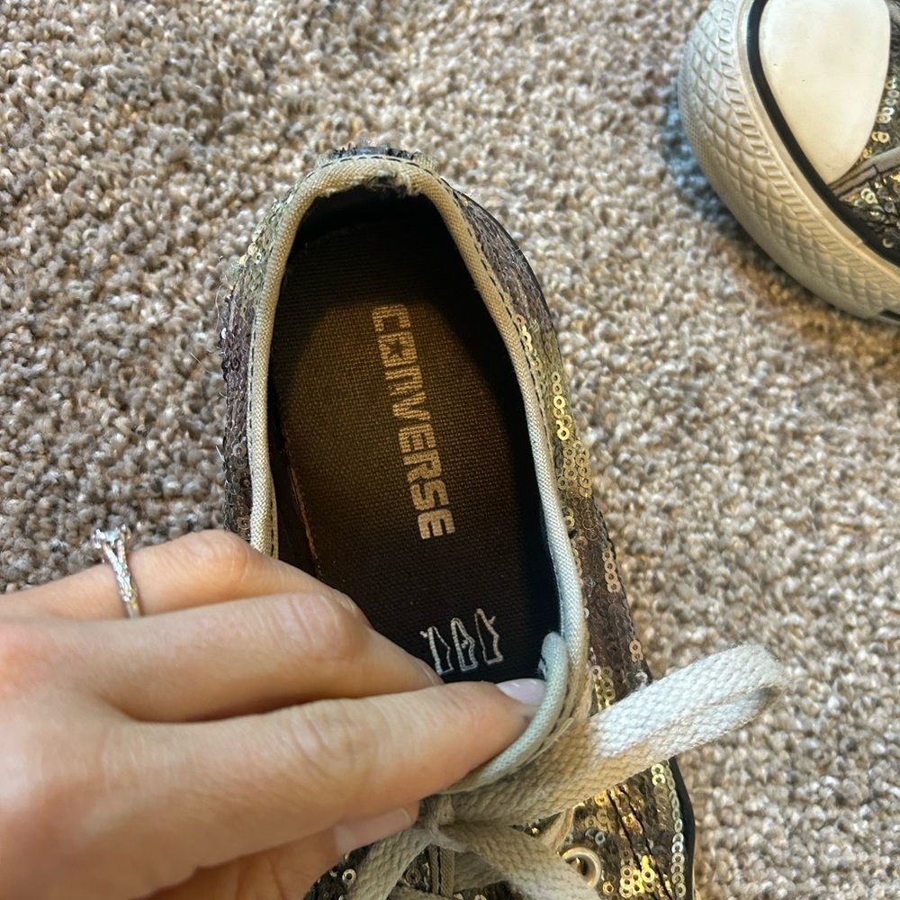 Limited edition rare sequin converse - Picture 3 of 7
